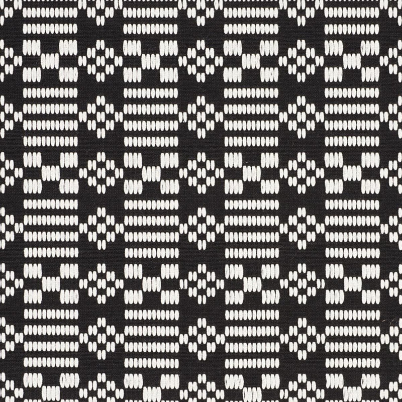 SCHUMACHER WILSON EMBROIDERY BLACK FABRIC | Atlanta Fabrics