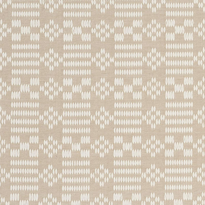SCHUMACHER WILSON EMBROIDERY SAND FABRIC | Atlanta Fabrics