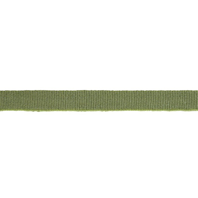 Schumacher MATHIAS LINEN TAPE NARROW OLIVE Trim | Atlanta Fabrics