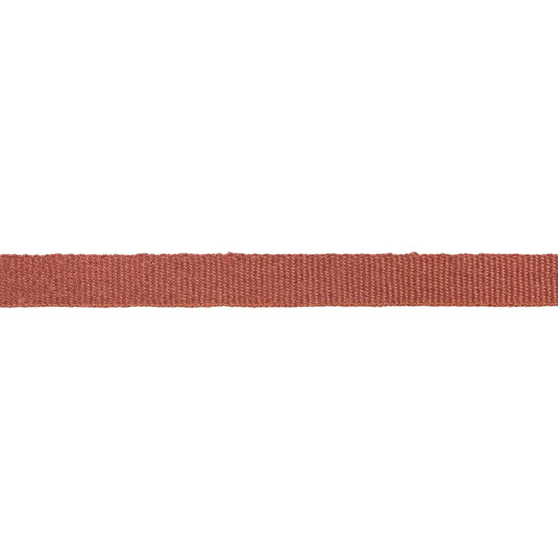Schumacher MATHIAS LINEN TAPE NARROW TERRACOTTA Trim | Atlanta Fabrics