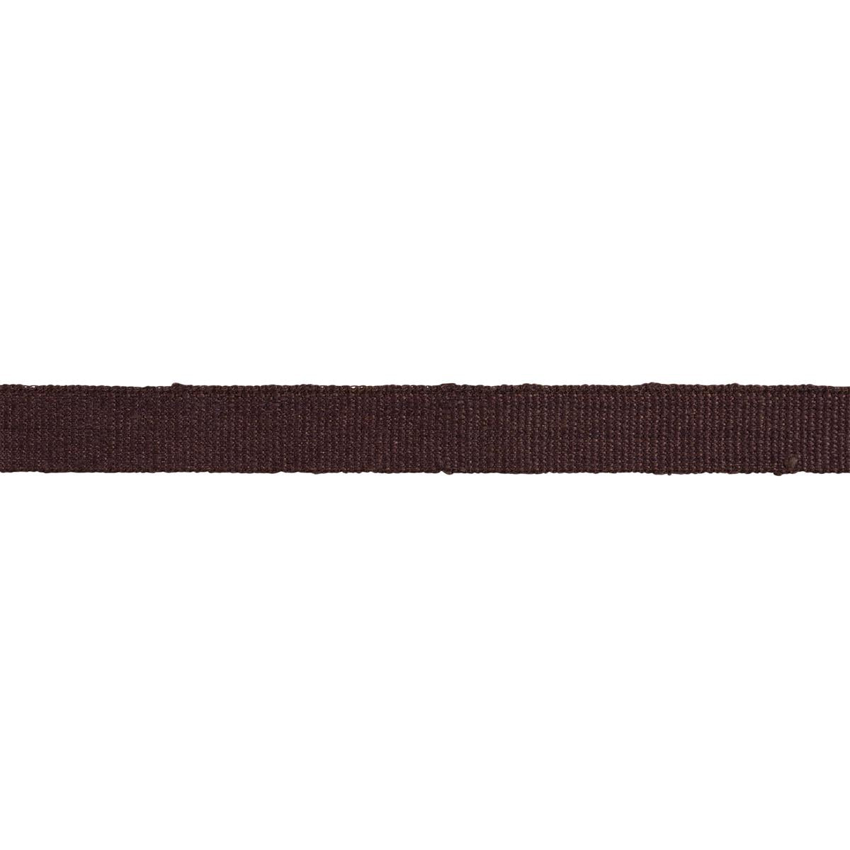 Schumacher MATHIAS LINEN TAPE NARROW BROWN Trim | Atlanta Fabrics