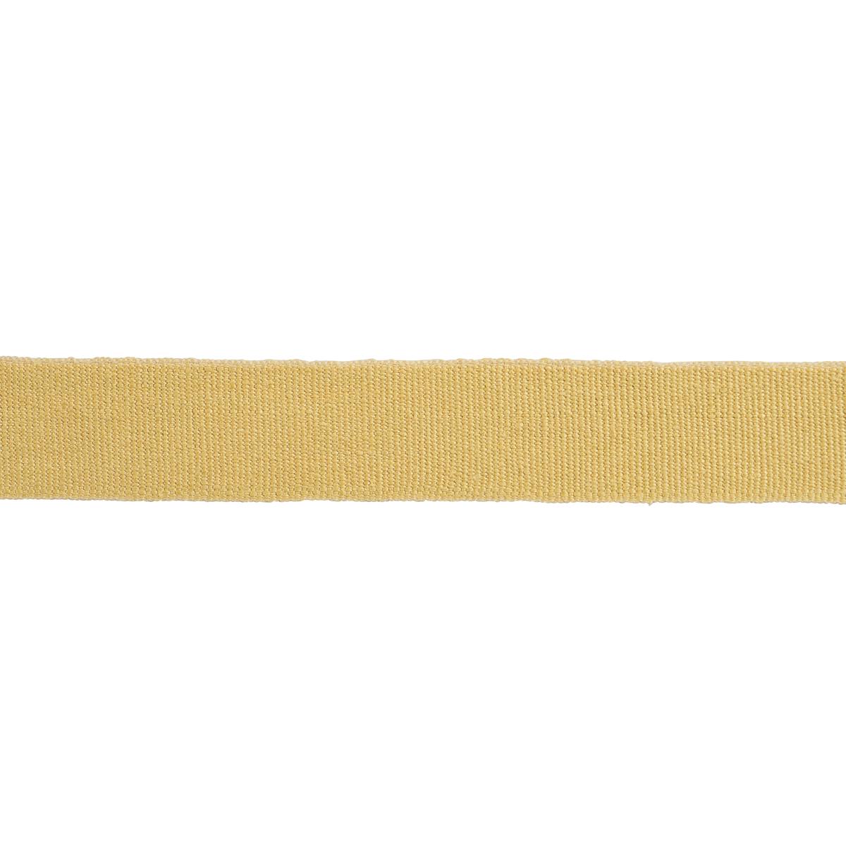 Schumacher MATHIAS LINEN TAPE MEDIUM MAIZE Trim | Atlanta Fabrics