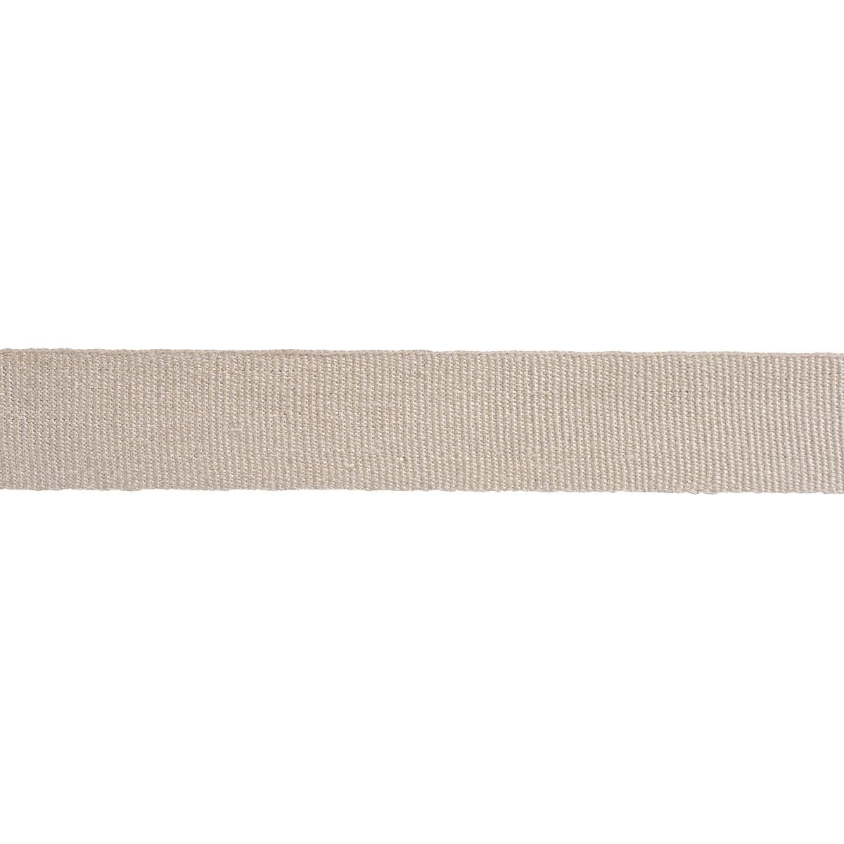 Schumacher MATHIAS LINEN TAPE MEDIUM FLAX Trim | Atlanta Fabrics