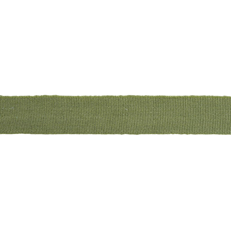 Schumacher MATHIAS LINEN TAPE MEDIUM OLIVE Trim | Atlanta Fabrics