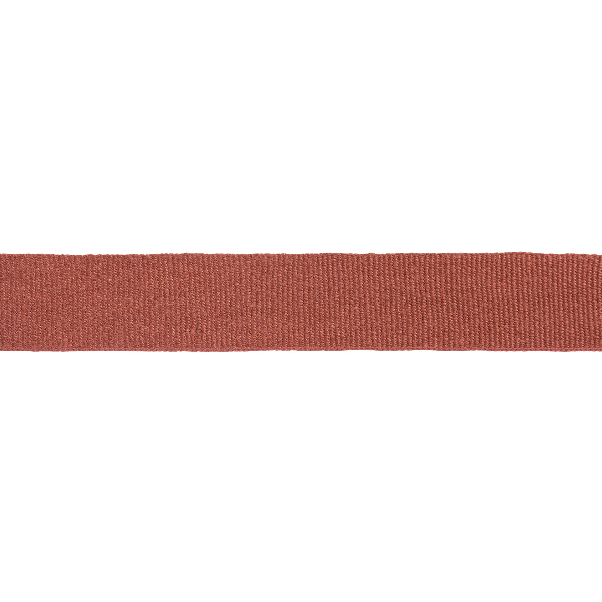 Schumacher MATHIAS LINEN TAPE MEDIUM TERRACOTTA Trim | Atlanta Fabrics