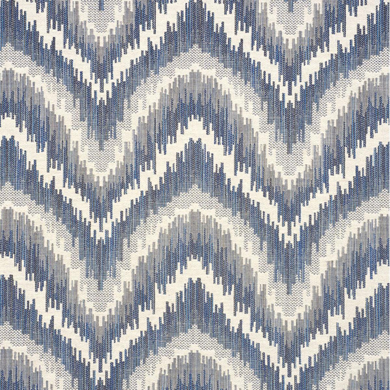 SCHUMACHER VON ARMIN BLUE FABRIC | Atlanta Fabrics