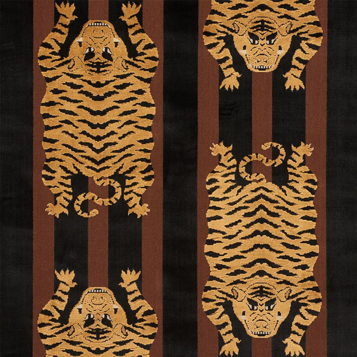 Jokhang Tiger Velvet Brown & Black