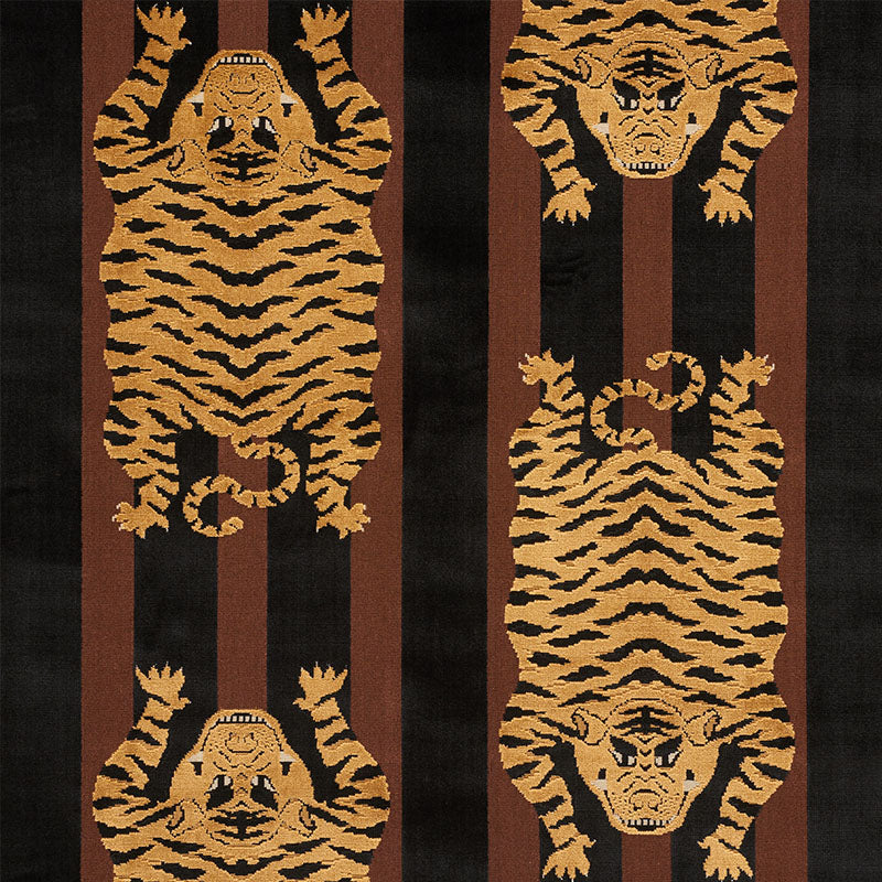Jokhang Tiger Velvet Brown & Black