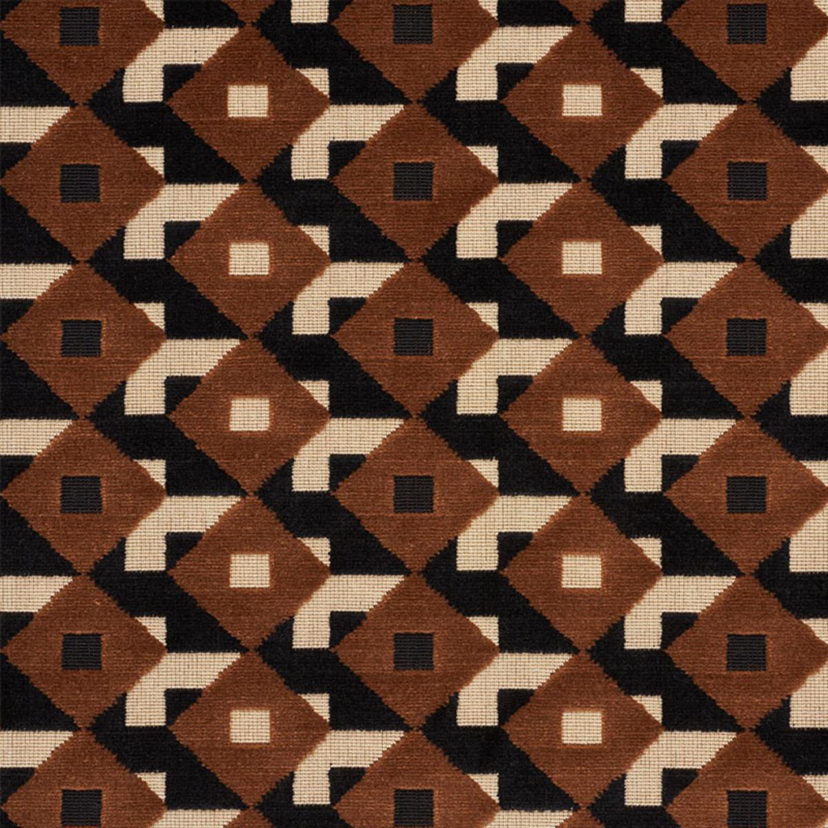 DAZZLE SHIP VELVET BROWN & BLACK