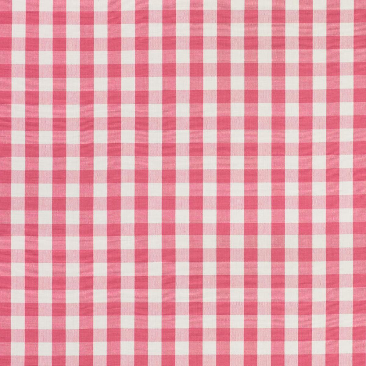 SCHUMACHER ELTON COTTON CHECK MAGENTA FABRIC | Atlanta Fabrics