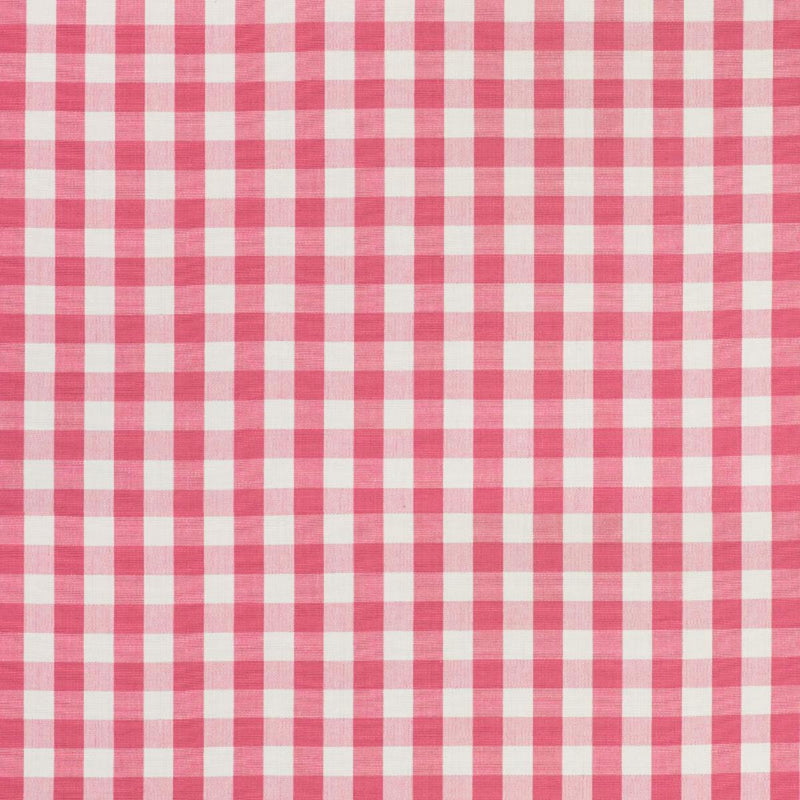 SCHUMACHER ELTON COTTON CHECK MAGENTA FABRIC | Atlanta Fabrics