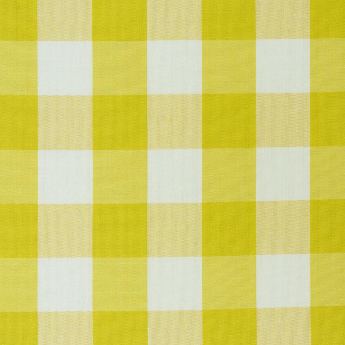 SCHUMACHER CAMDEN COTTON CHECK YELLOW FABRIC | Atlanta Fabrics