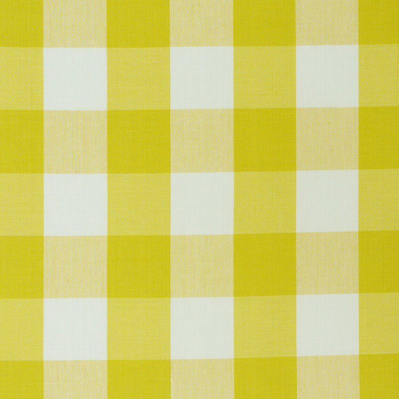 Schumacher CAMDEN COTTON CHECK YELLOW Fabric | Atlanta Fabrics