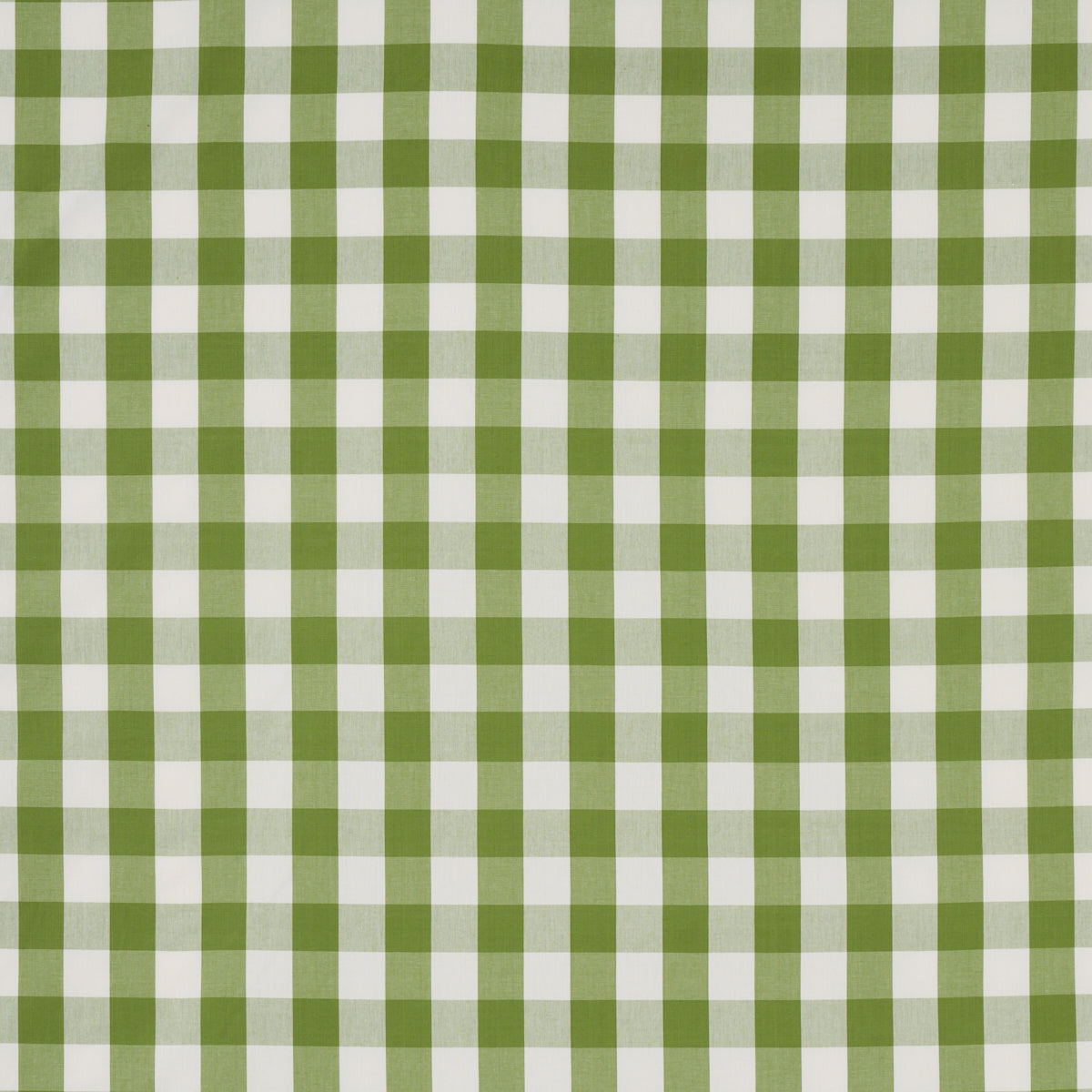 Schumacher CAMDEN COTTON CHECK LEAF Fabric | Atlanta Fabrics