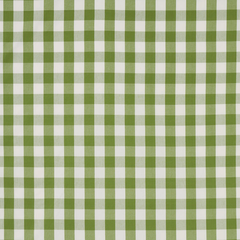 Schumacher CAMDEN COTTON CHECK LEAF Fabric | Atlanta Fabrics