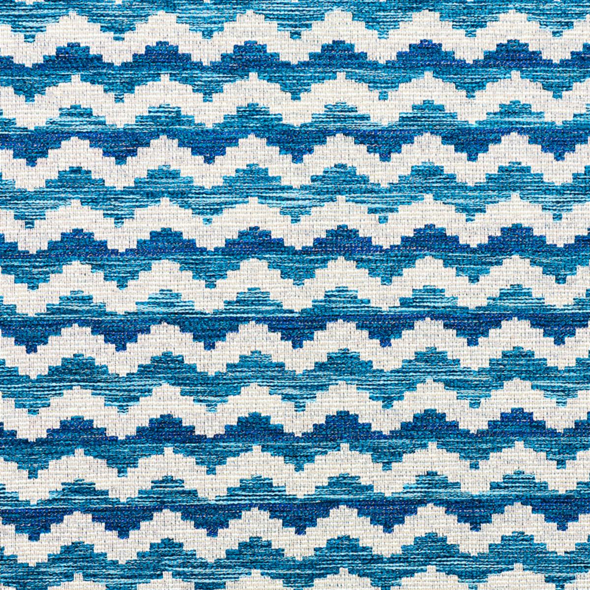Schumacher ROEBUCK PERFORMANCE BLUE Fabric | Atlanta Fabrics