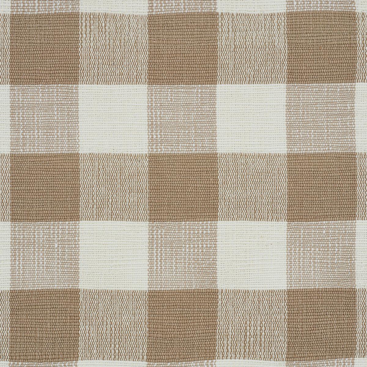 SCHUMACHER BARNES PERFORMANCE CHECK NATURAL FABRIC | Atlanta Fabrics