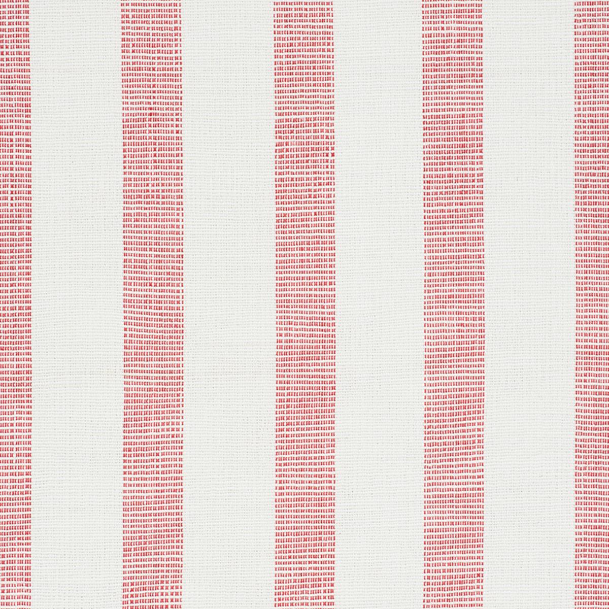 SCHUMACHER KETLEY PERFORMANCE STRIPE RED FABRIC | Atlanta Fabrics