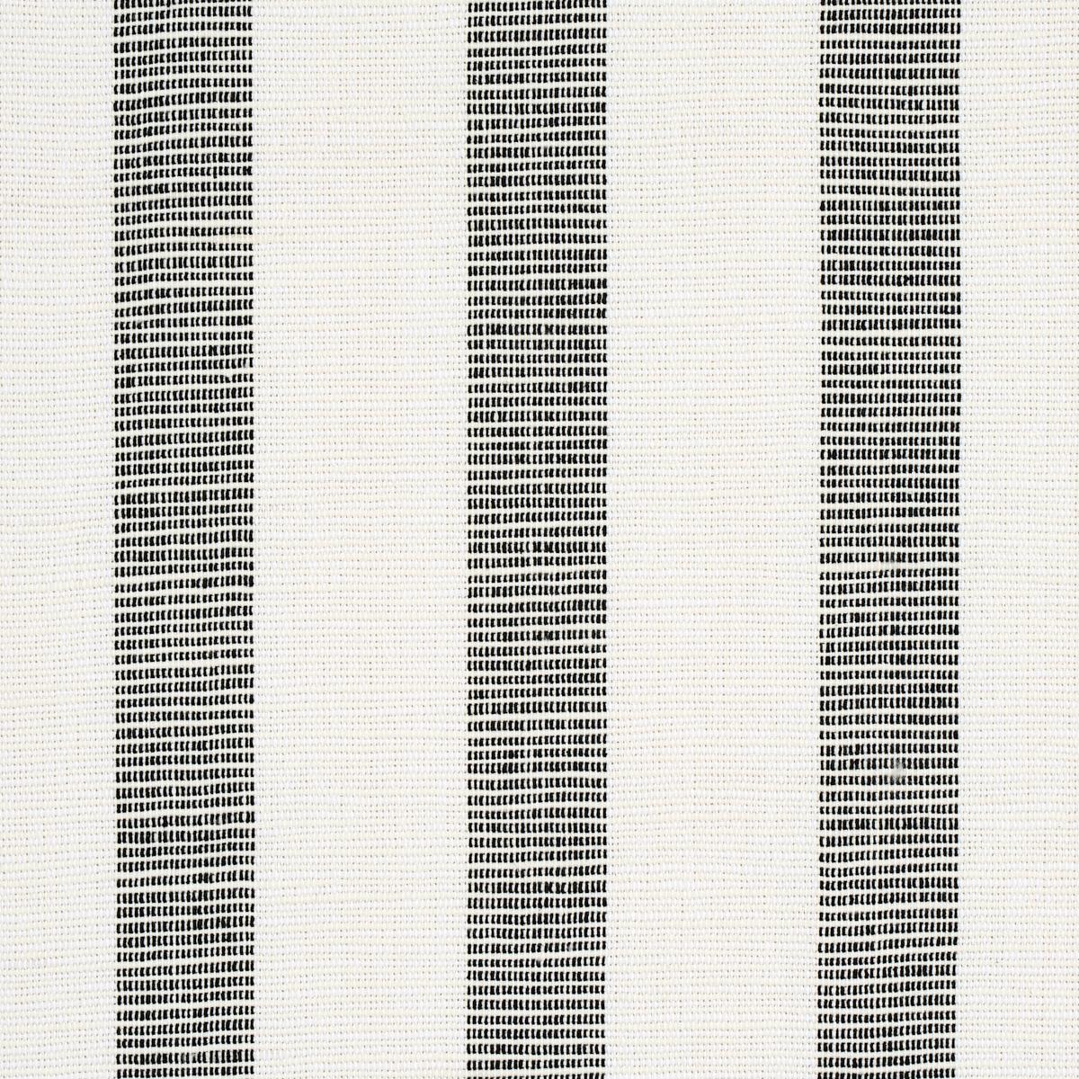 SCHUMACHER KETLEY PERFORMANCE STRIPE BLACK FABRIC | Atlanta Fabrics