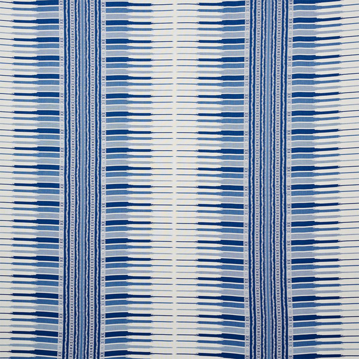 SCHUMACHER ATCHISON BLUE FABRIC | Atlanta Fabrics