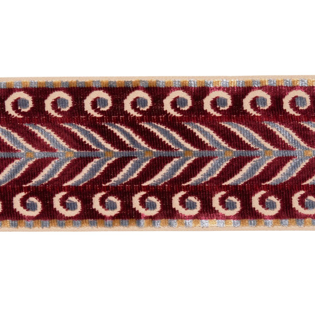 MARION VELVET TAPE AUBERGINE