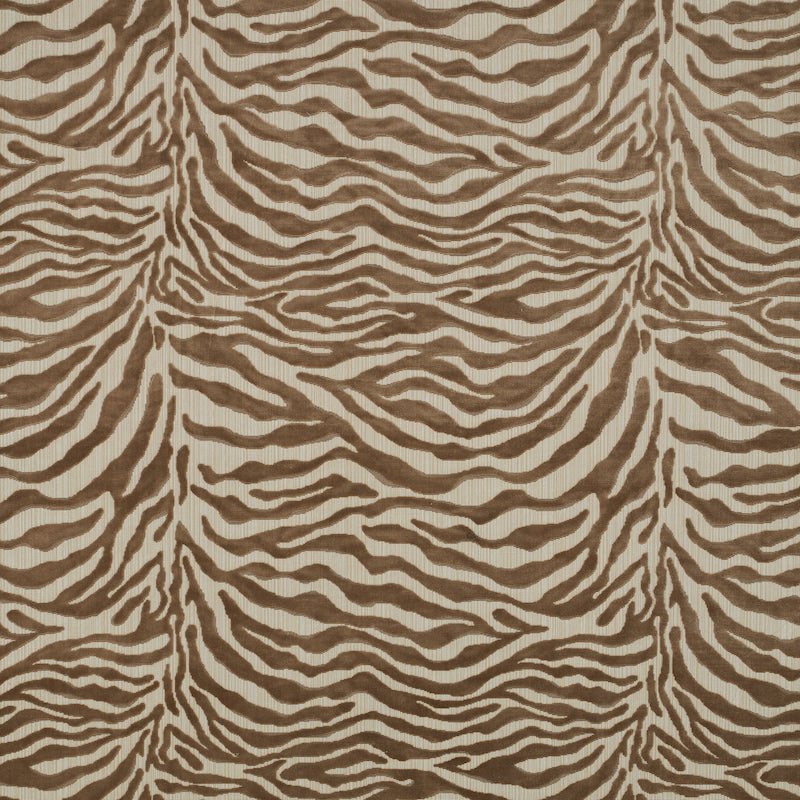 Schumacher REGINE STRIE VELVET BEIGE Fabric | Atlanta Fabrics