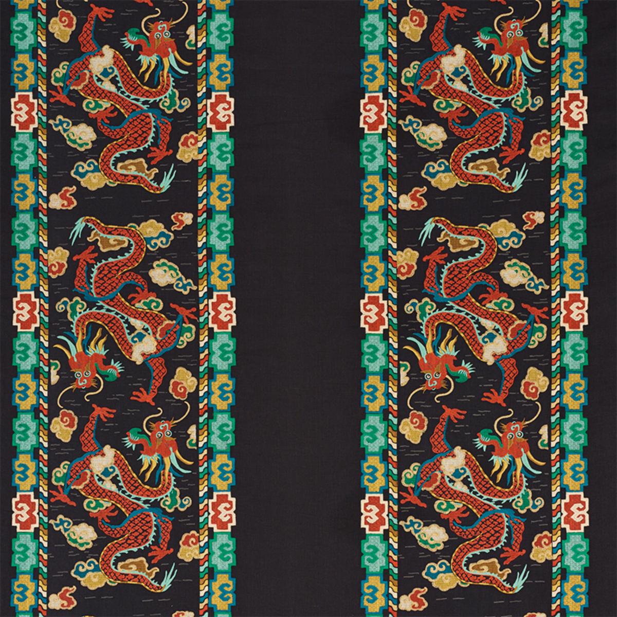 LOTAN DRAGON EMBROIDERY BLACK