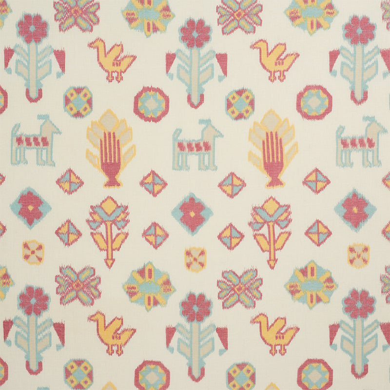 Schumacher CHUSKA WARP PRINT MULTI Fabric | Atlanta Fabrics