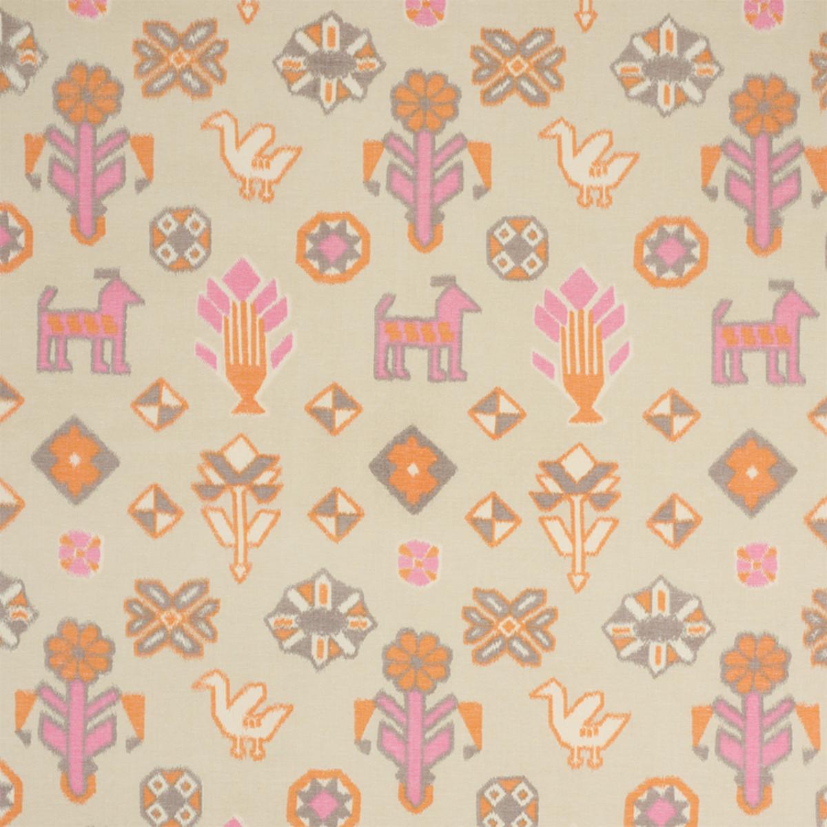 CHUSKA WARP PRINT PINK & ORANGE