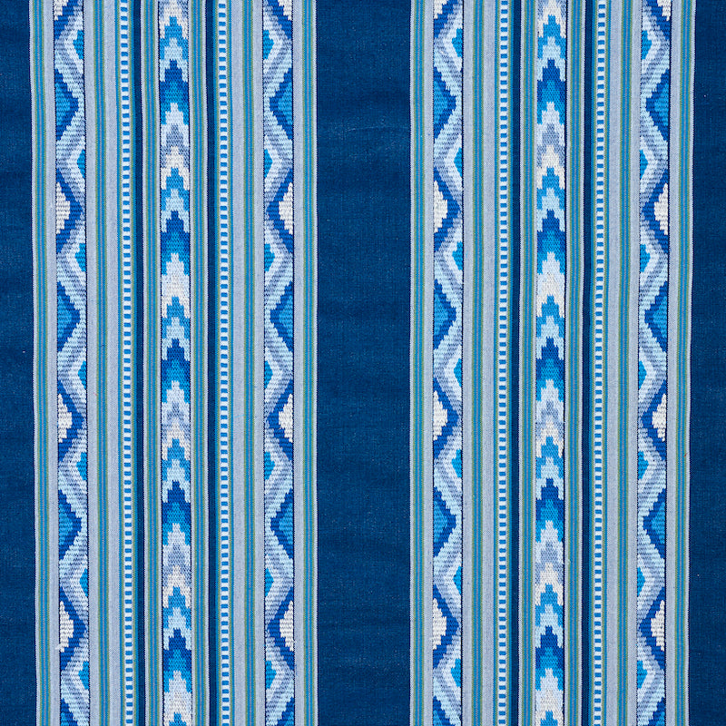 ZARZUELA STRIPE EMBROIDERY INDIGO