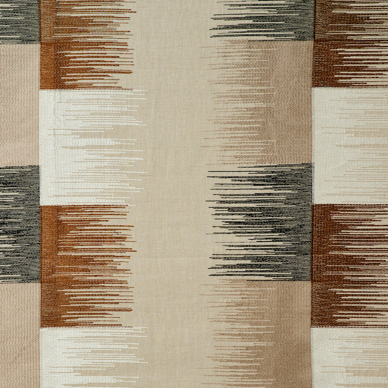 SUNBURST STRIPE EMBROIDERY BLACK & NEUTRAL