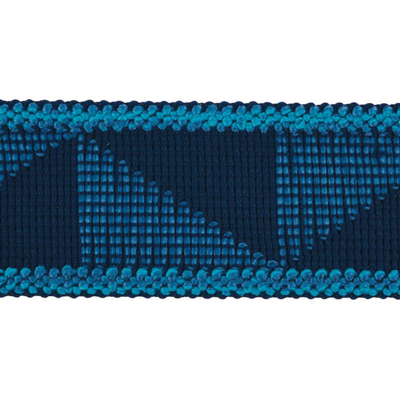 Schumacher TEAGUE TAPE INDOOR/OUTDOOR BLUE Trim | Atlanta Fabrics