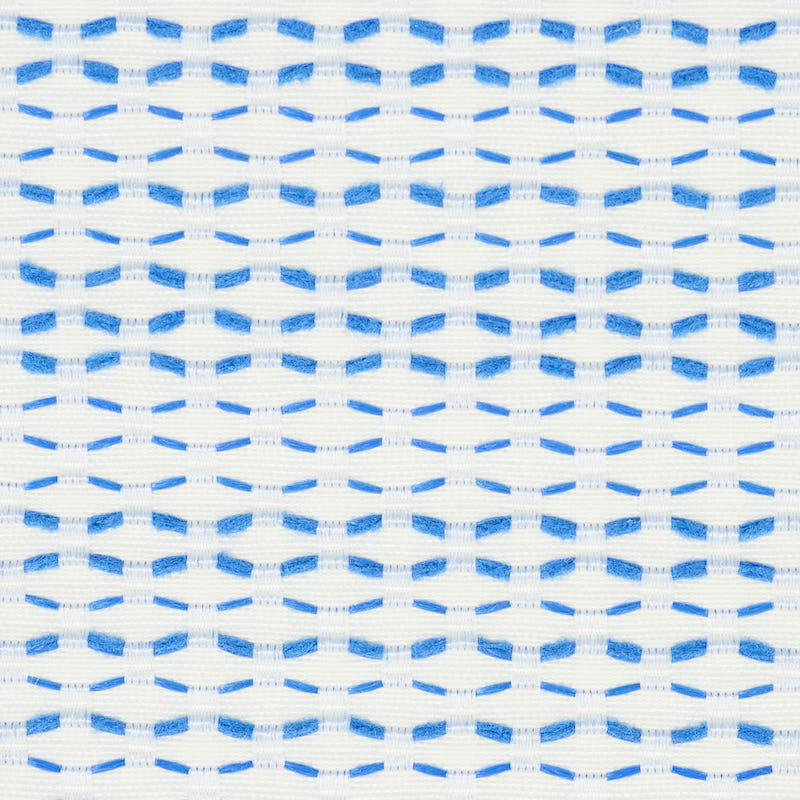Schumacher BRANFORD INDOOR/OUTDOOR BLUE Fabric | Atlanta Fabrics