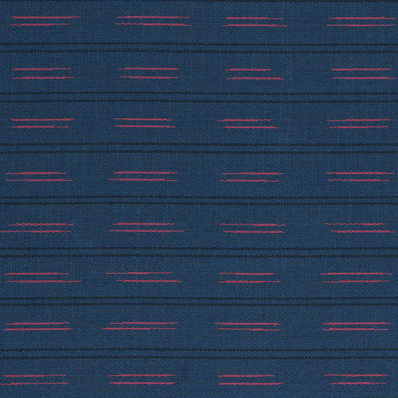 Schumacher AINSLEY STRIPE INDOOR/OUTDOOR NAVY Fabric | Atlanta Fabrics