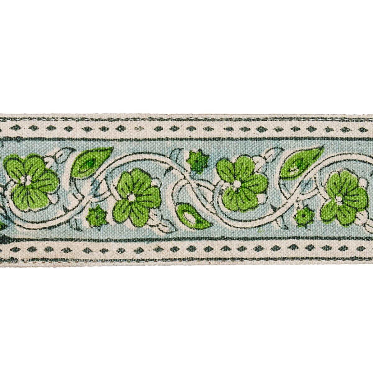 MILA HAND BLOCK PRINT TAPE GREEN