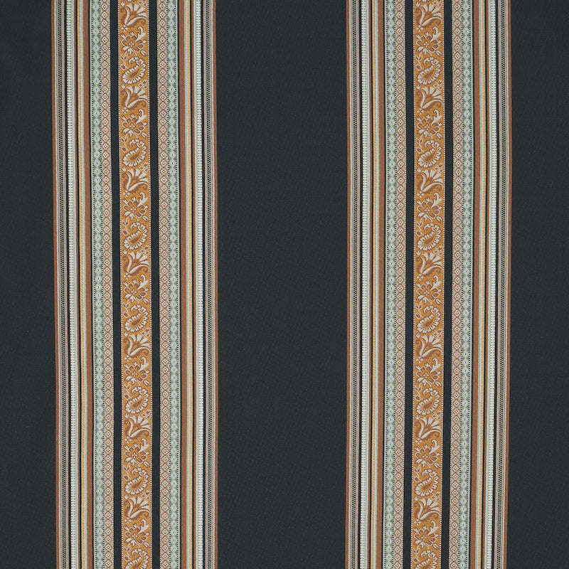 Schumacher MARKOVA STRIPE BLACK Fabric | Atlanta Fabrics