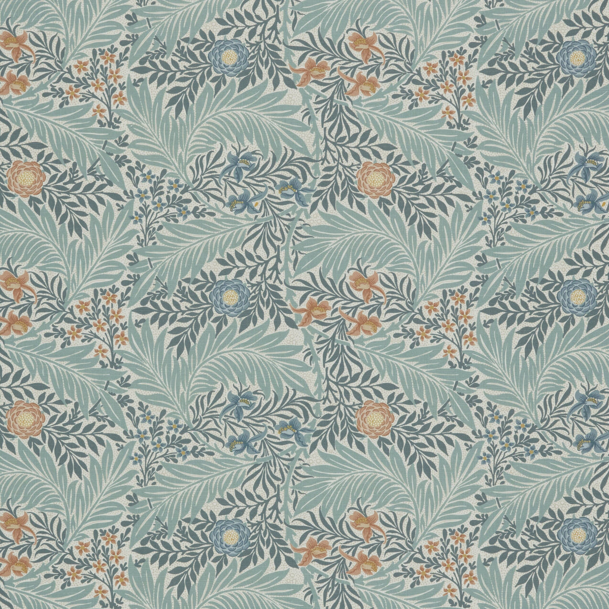 William Morris At Home 7861 LARKSPUR 4 VAPOR Fabric | Atlanta Fabrics
