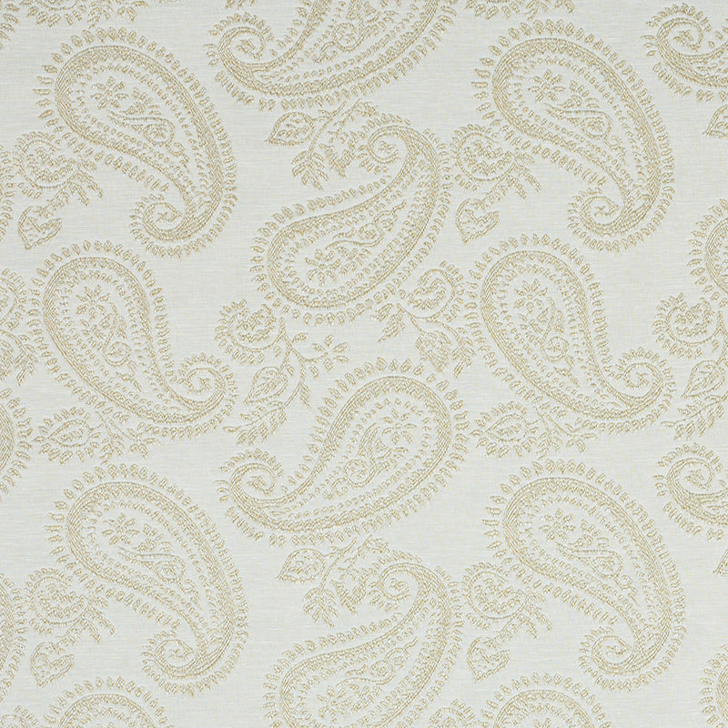 Schumacher MILENA PAISLEY NATURAL Fabric | Atlanta Fabrics