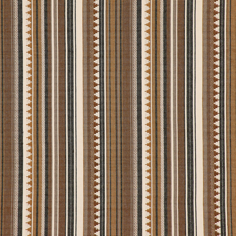 Schumacher ZUNI STRIPE DUNE Fabric | Atlanta Fabrics