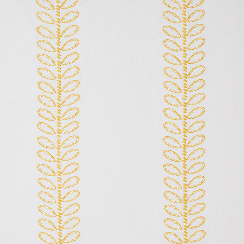 Schumacher CAMILE EMBROIDERY YELLOW Fabric | Atlanta Fabrics
