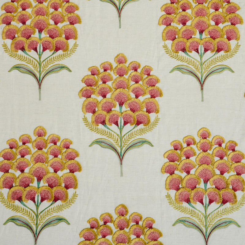 SCHUMACHER AURELIA EMBROIDERY NATURAL FABRIC | Atlanta Fabrics