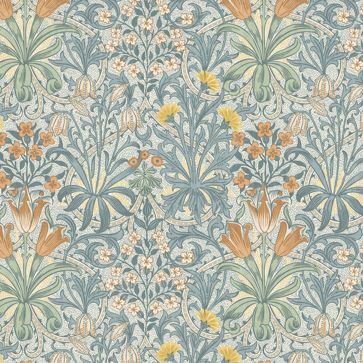 7882 WOODLAND WEEDS 3 AQUA