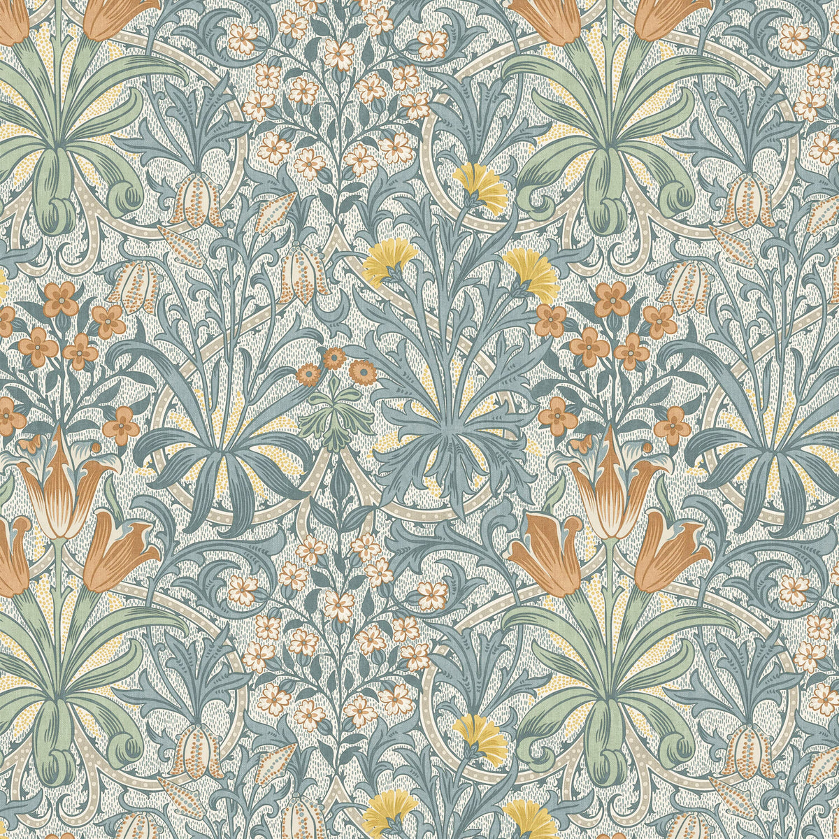 7882 WOODLAND WEEDS 3 AQUA