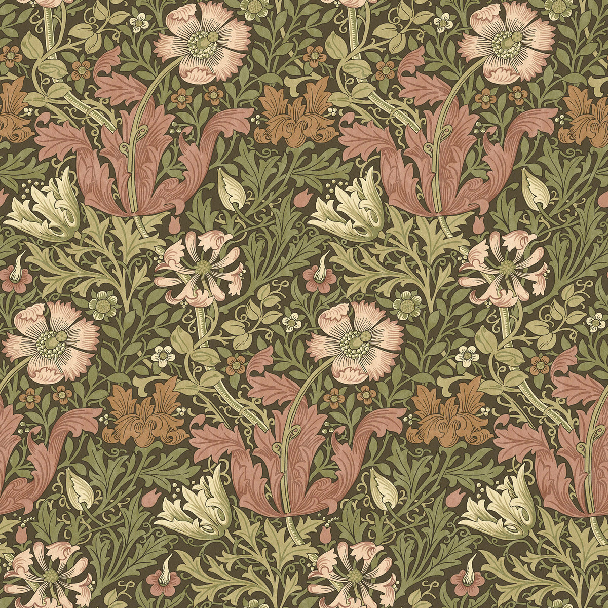 7886 COMPTON VELVET 3 RHUBARB