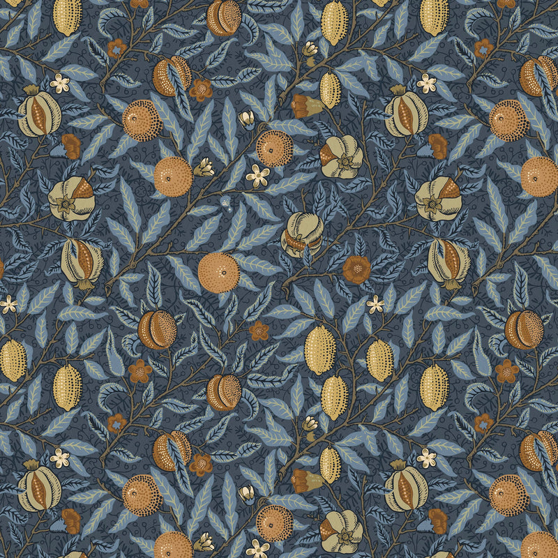 William Morris At Home 7889 FRUIT VELVET 1 BALTIC Fabric | Atlanta Fabrics