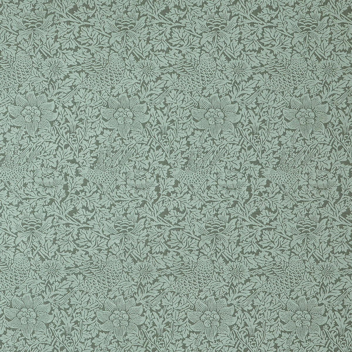 7890 BIRD AND ANEMONE WOVEN 1 GLACIER