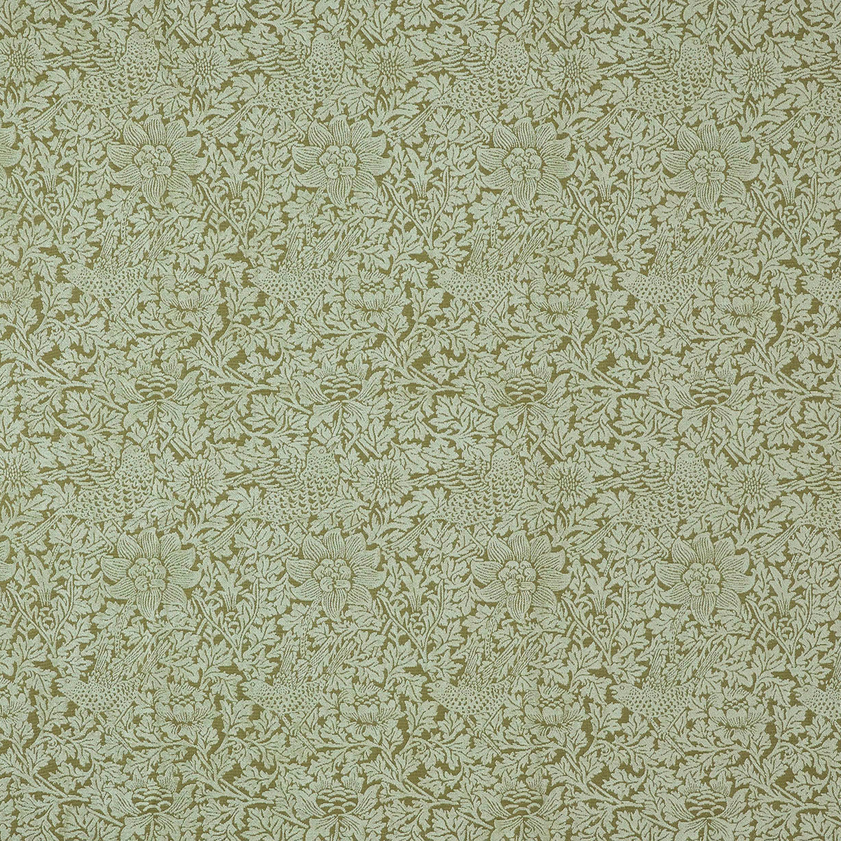 7890 BIRD AND ANEMONE WOVEN 4 MOSS
