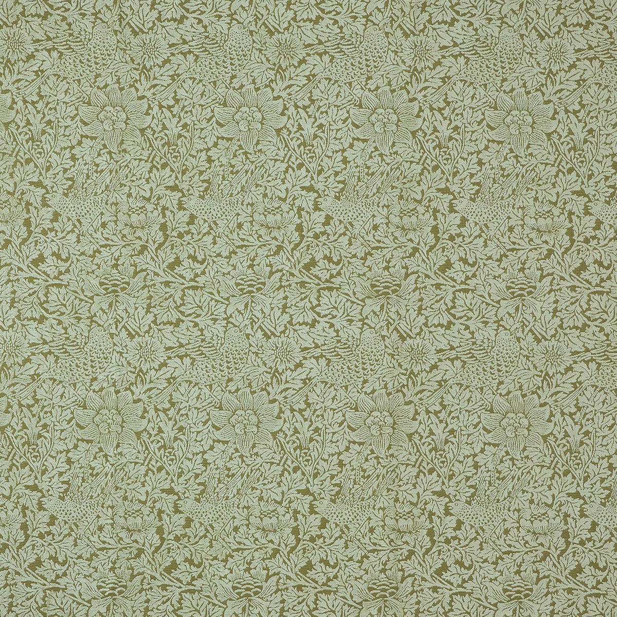 7890 BIRD AND ANEMONE WOVEN 4 MOSS