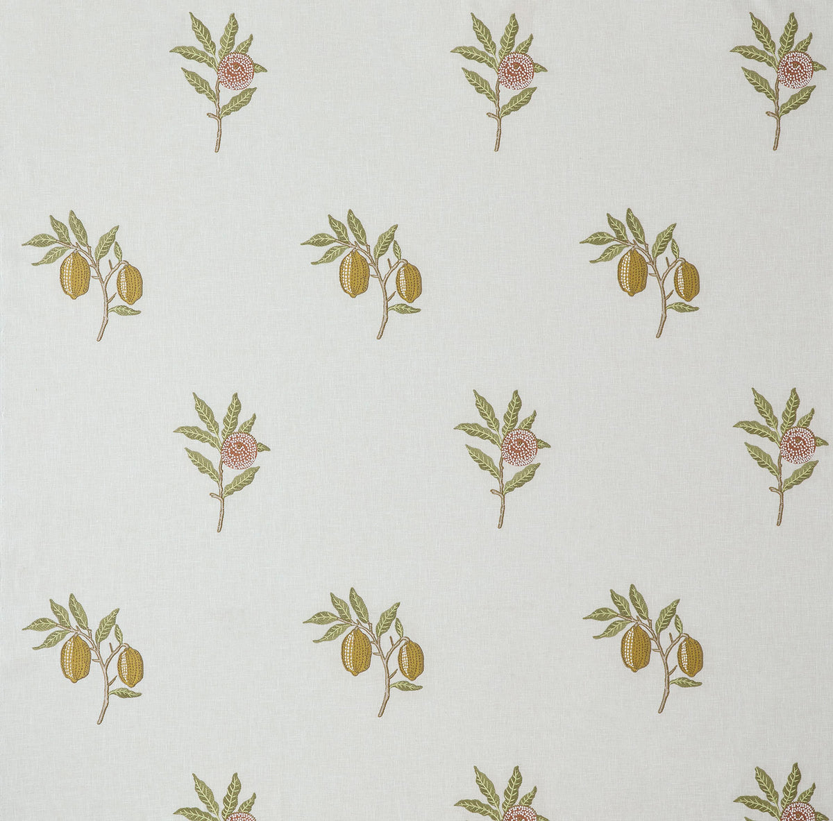 7891 FRUIT EMBROIDERY 2 TANGERINE