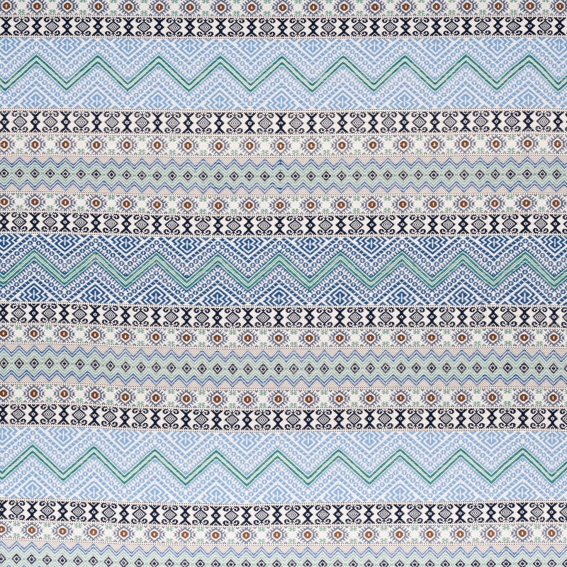 Schumacher HOLMUL HAND WOVEN BLUE Fabric | Atlanta Fabrics